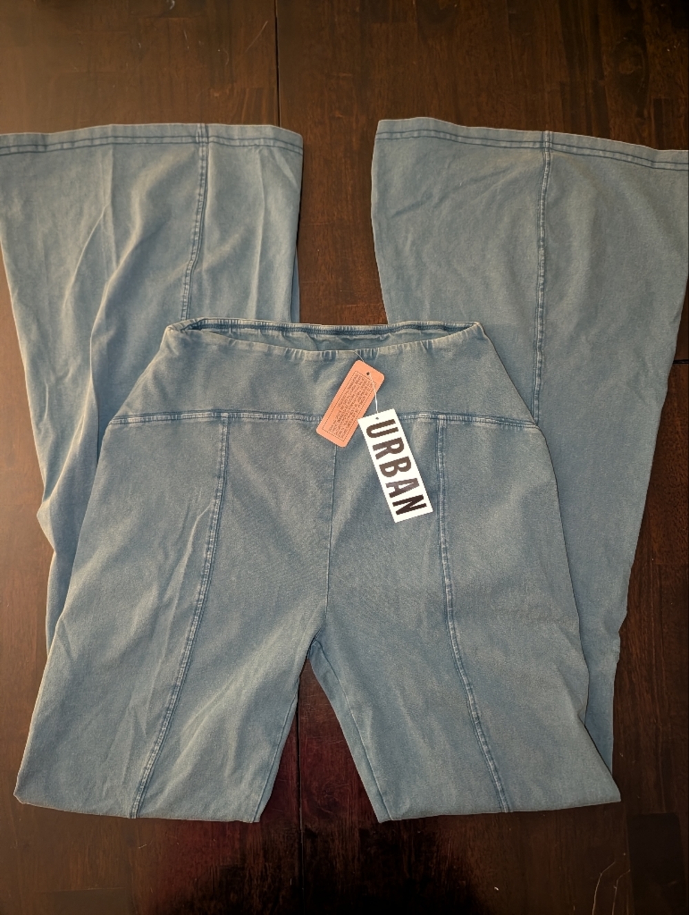 Urban Outfitters Green Flare Pants Stretch Boho Out From under NWT